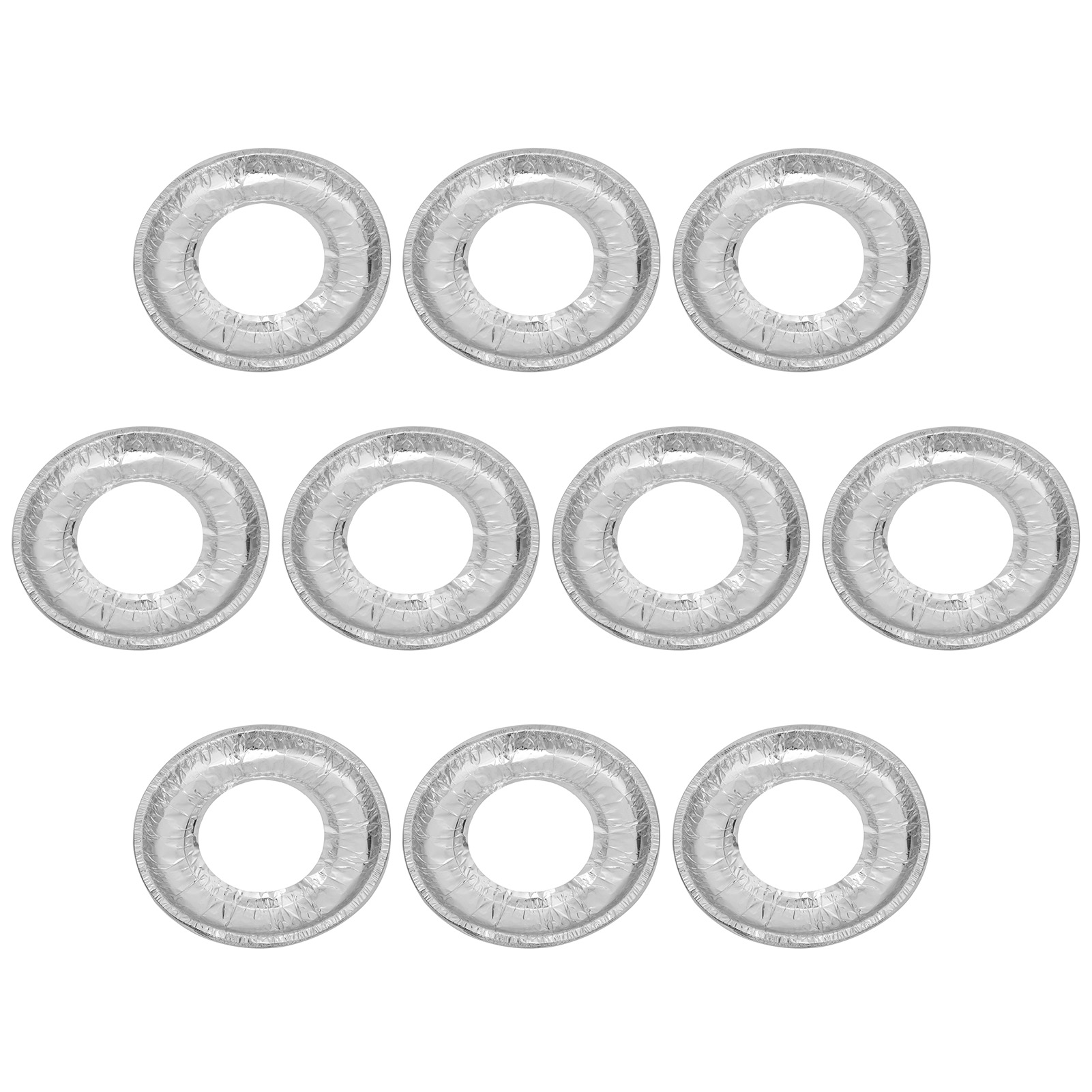 PWFE 10 Pack Stove Burner Covers, 8'',8.7'' Disposable Aluminum Foil