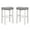 Antique White/Gray, variant on Polytrends Jameson Upholstered Polyester 29" Bar Stool with White Legs - (Set of 2) Antique White/Gray