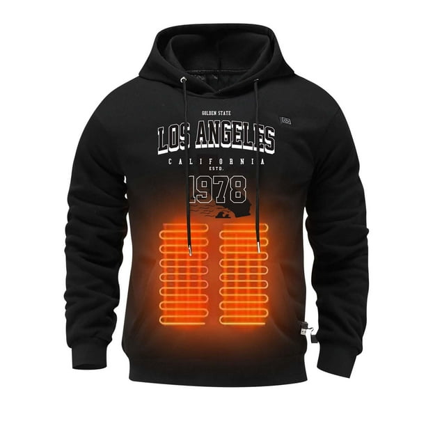 WILLBEST Sudaderas Deportivas Hombre Sudadera con Capucha Informal De Invierno Abrigada y A La Moda para Hombre sin Batería XXXXGrande