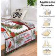 thumbnail image 6 of Red Cardinal Birds Blanket , Red Birds Comfortable Warm Blanket, Light Weight Cozy Plush Blanket ,for All Season Living Room Bedroom Couch 80"x60", 6 of 6