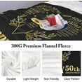 thumbnail image 3 of LHSHID 25th Anniversary Blanket Gifts Gift for 25th Wedding Anniversary 25 Years of Marriage Gift for Ruby Wedding Anniversary for Couple Yess Wife Husband Dad Mom Back Throw Blanket 50x60in, 3 of 6
