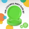 thumbnail image 2 of wqlpp-Lime Paper Plates 7 Inch 100 Count - Lime 7 Inch Paper Plates - Bulk Paper Plates Lime Disposable Plates - Great for Any Event - Disposable Cake Plates Paper Plate Lime -, 2 of 4