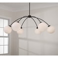 thumbnail image 5 of Capital Lighting 457161BI-557 Amos 6 Light 47" Wide Chandelier - Grey, 5 of 5