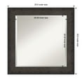 thumbnail image 5 of Amanti Art Dappled Black Brown Beveled Wood Wall Mirror 25.5 x 25.5 in., 5 of 10