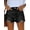 Black, variant on ONLYSHE Jean Shorts Womens Mid Rise Casual Ripped Distressed Stretchy Denim Shorts Ripped Hem Short Hot Pants