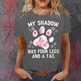 thumbnail image 2 of YDLCAFD T-Shirts Col en V pour Femmes, Packages, Mode Décontractée, Manches Courtes, Col Rond, T-Shirt Ample, Blouse, 2 of 4