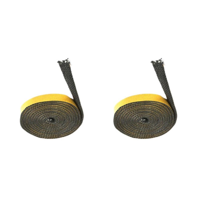Injueey Cinta de junta de estufa de leña Cuerda de fibra de vidrio de alta densidad para puerta de ventana de horno 3 mm x 10 mm x 200 cm Type4 NO4