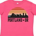 thumbnail image 4 of Inktastic Portland Oregon Skyline Retro Sunset Boys or Girls Toddler T-Shirt, 4 of 5