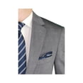 thumbnail image 3 of Men's Suit Two Button Jacket Flat Front Pants Stripe, 3 of 4