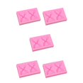 thumbnail image 2 of Vogacara DIY Silicone Molds Exquisite Cake Mold Convenient Bowknot Baking Pattern Make Accessory Pastry Accessories for Home Bakery Using Rosado 5piezas, 2 of 6