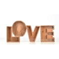 thumbnail image 2 of Creative Piggy Bank Nordic Style Wooden Letter Piggy Bank Thickness 1.78in/1.2in,Brown,Wooden,Y,Thickness 1.8in, 2 of 13
