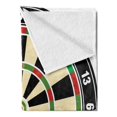 thumbnail image 2 of Sports Soft Flannel Fleece Blanket, Dart Board Numbers Sports Accuracy Precision Target Leisure Time Graphic, Cozy Plush for Indoor and Outdoor Use, 50" x 60", Vermilion Green Black, by Ambesonne, 2 of 5