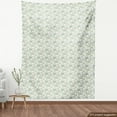 thumbnail image 4 of Floral Sofa Upholstery Fabric by the Yard, Soft Romantic Colorful Rose Sprouts Daisy Flowers Curly Leaves Composition, Decorative Fabric for DIY and Home Accents, White and Multicolor by Ambesonne, 4 of 5