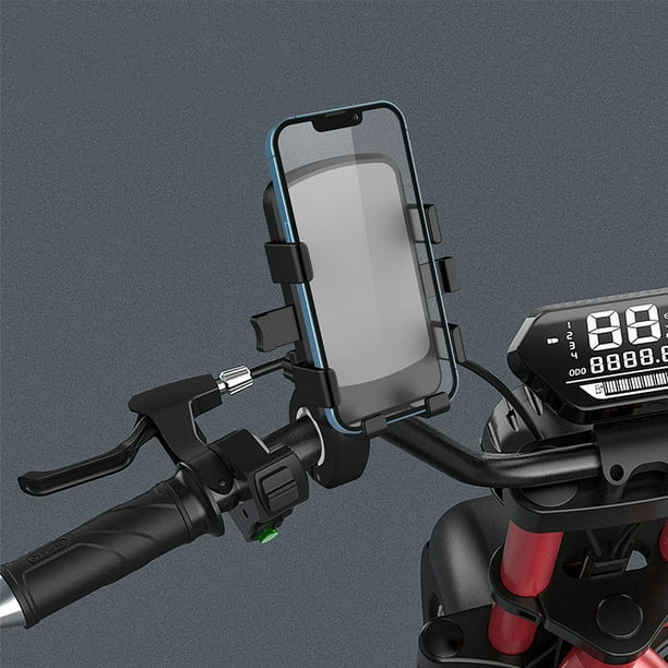Soporte de teléfono para bicicleta, soporte ajustable para teléfono móvil con vástago de bicicleta para motocicleta Scooter Likrtyny Accesorios para bicicletas