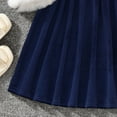 thumbnail image 6 of Kogui Dresses for Girls Christmas Girls Long Sleeve Dresses Kids Fall Dresses Size 4T 5T(Blue,4-5 Years), 6 of 6