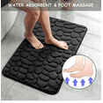 thumbnail image 2 of Tapete Baño Ultra Suave Antideslizante Absorbente De Agua Xtellar negro, 2 of 4