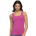 thumbnail image 6 of Felina Reversible Cotton Womens Tank Top | 4-Pack (Petunia, Small), 6 of 9