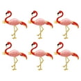 thumbnail image 1 of 6pcs Flamingo Design Napkin Buckles Hawaiian Party Decorative Napkin Rings, 1 of 9