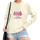 thumbnail image 2 of Gibobby Sudadera de Navidad para mujer Sudadera con capucha para mujer, sudaderas navideñas, estampado gráfico divertido, cuello redondo, manga larga(Beige,G), 2 of 4