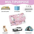 thumbnail image 6 of Unicorn Blanket Unicorns Gifts for Girls, Unicorn Throw Blankets Flannel Soft Warm Plush Blanket for Girls Kids Women for All Season Bed Couch Living Room Decor Pink(40"x50"), 6 of 7