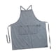 thumbnail image 4 of Delantal de lona gruesa ajustable con bolsillos grandes Delantal de cocina Delantal con pechera para Azul claro, 4 of 9