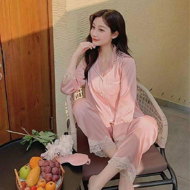 Pijamas para dormir pijamas de mujer 3XL fat MM plus fat para aumentar el sueño de primavera y otoño