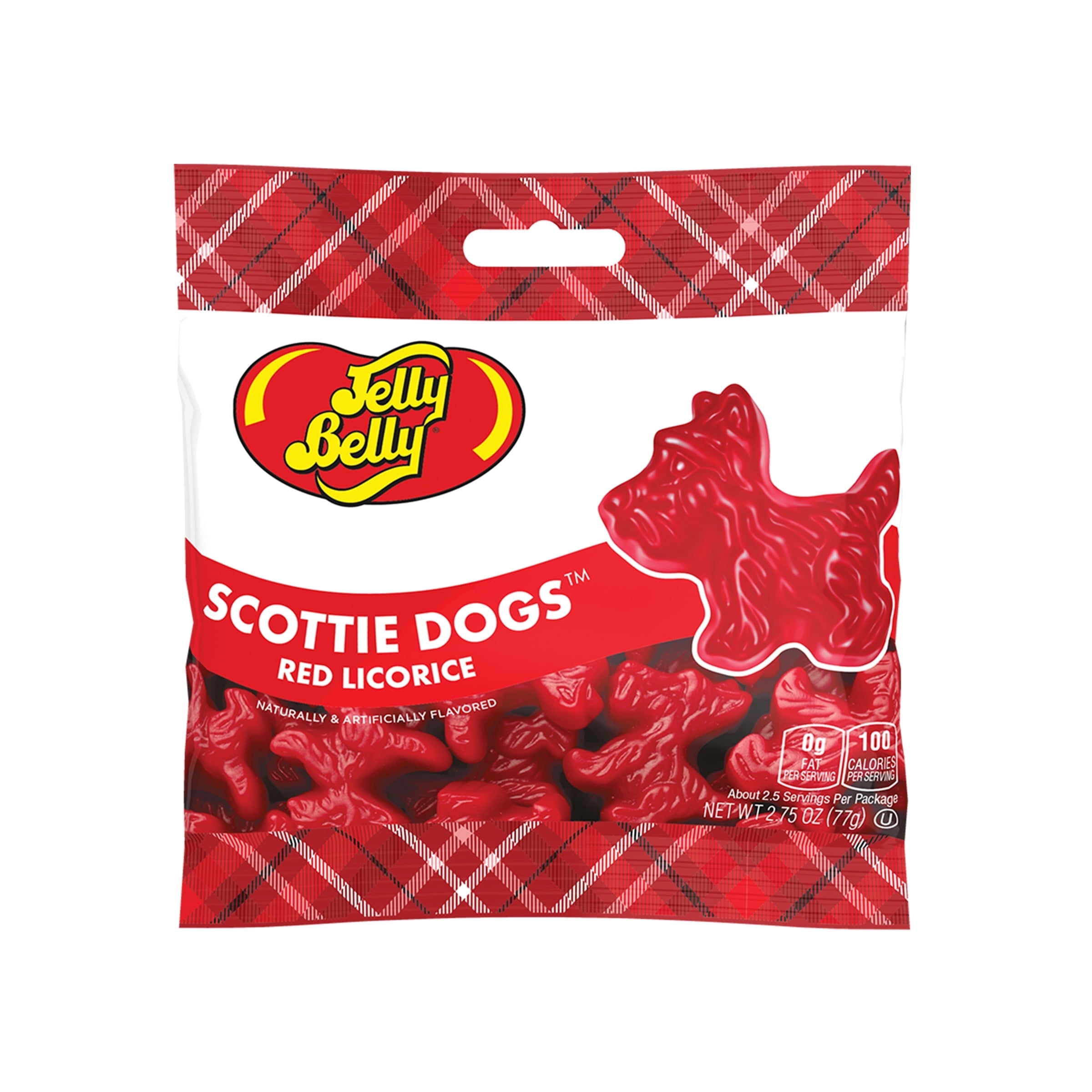 (6 pack) Jelly Belly Red Licorice Scottie Dogs - 2.75-oz. Bag
