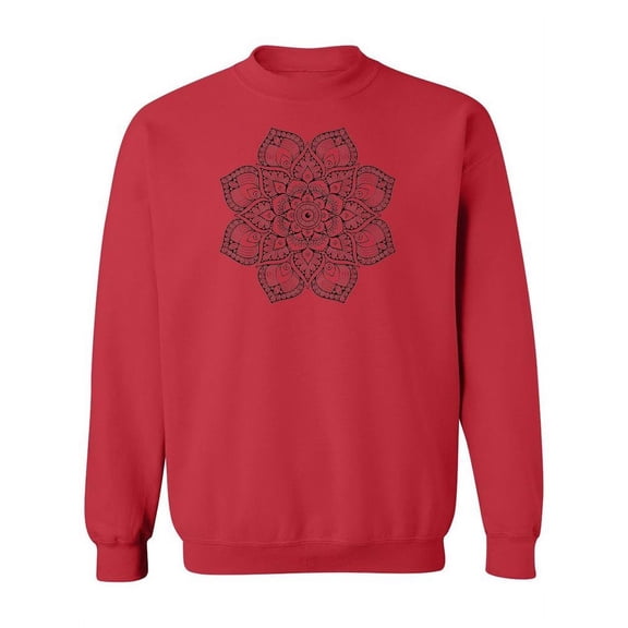 Vintage Flower Mandala Design Sweatshirt Women -Image by Shutterstock, Female Medium