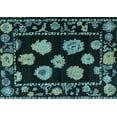 thumbnail image 1 of Ahgly Company Indoor Rectangle Abstract Light Blue Modern Area Rugs, 2' x 4', 1 of 4