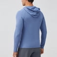 thumbnail image 6 of StSilkitty Athletic Jacket for Mens Full Zip Solid Color Long Sleeve Hooded T-Shirts with Pockets Running Workout Jackets, 6 of 9