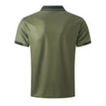 thumbnail image 3 of Caqnni Mens Polo Shirts Moisture Wicking Tennis T-Shirt Golf Polo Shirts Casual Work Short Sleeve Shirts (Green,XL), 3 of 4