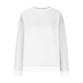 thumbnail image 6 of Harpily 50% Off Clear! Sweatshirts for WomenWomens Oversized Sweatshirts Crewneck Long Sleeve Tops Pullover Fall Fashion Clothes With Pocket White L, 6 of 7