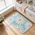 thumbnail image 6 of SIXHOME 20"x32" Cute Daisy Bathroom Rug Non Slip Bath Mat Fluffy Soft Super Absorbent Quick Dry Bathroom Mat Machine Washable Tufted Floral Bath Mats for Bathroom Floor Teal, 6 of 7