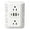 White, variant on Surge Protection Electrical Outlet Extender Stick, All-in-one Multi Plug Outlet With Usb Ports, 6AC+4USB+2USB-C Wall Plug Power Extender For Home & Office