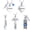Customize, variant on 5 PCS Cremation Jewelry for Ashes - Birthstone Urn Necklace for Ashes Heart / Bar / Cross Cremation Necklace with Crystal Memorial Pendant Necklace for Women Men