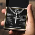 thumbnail image 3 of Gift For Your Man - The Sweetest Thing - Cuban Link Chain with Artisan Cross, 3 of 5