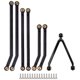 thumbnail image 1 of Juego de barras de enlace de chasis de gran distancia de CNC para automóvil de control remoto 1/24 en piezas de actualización Axial SCX24 AXI00005, 2, 1 of 5