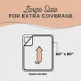 thumbnail image 5 of Best Friends by Sheri Calming Shag Cat and Dog Blanket with Non-Skid, Water Resistant Base, Machine Washable, Taupe, 60" x 80", 5 of 7