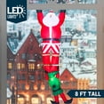 thumbnail image 2 of Papá Noel inflable colgante de 8 pies de Joiedomi para escalar con LED elfo, 2 of 7