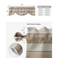 thumbnail image 4 of Tie Up Valance Curtain for Kitchen,Rustic Brown Gradient Wooden Rod Pocket Short Curtains Adjustable Tie-Up Shade Valances,Vintage Wood Board Window Treatment for Bathroom Living Room Bedroom, 4 of 8