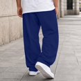 thumbnail image 5 of WERYOUNG Boys Casual Pants Elastic Waist Solid Color Wide Leg Sweatpants Toddlers Kids Loose Fit Back To School Pants 4-5 Years, 5 of 6