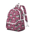 thumbnail image 2 of Cute Bulldogs Backpack for School,Cute School Bag,Schoolbag with Adjustable Shoulder Straps & Padded Back,13.4"x11"x4.7", 2 of 6
