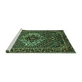thumbnail image 2 of Ahgly Company Machine Washable Indoor Rectangle Persian Turquoise Blue Traditional Area Rugs, 2' x 5', 2 of 4