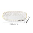thumbnail image 3 of Kugisaki 1 PCS Plastic Serving Trays With Base For Party Dinner Plates Dishwasher Plastic Plates Reusable Lightweight Plates For Kitchen Or Camping on Clearance, 3 of 6