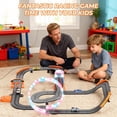 thumbnail image 3 of 2-in-1 Slot Car Race Track Sets - Electric Race Car Track with 4 High-Speed Racing Cars, Dual Racing Game Lap Counter Circular Overpass Tracks, Remot, 3 of 9