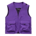 thumbnail image 6 of Paiwinds Women's Utility Vest with Pockets - Sleeveless V-Neck Zipper Outdoor Work Vest for Travel Photography Hiking - Black, 6 of 7