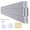 41 inch, 2 Pair(4 Pcs), variant on Cleat Picture Hanger 4" Aluminum Z Clips Interlocking Wall Mounting Bracket Hardware Kit For Whiteboard Panels Shartwork Cabinet Art Frames (5 Pairs)