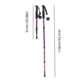 thumbnail image 6 of Ultralight Folding Trekking Poles Shock Absorption Adjustable Lightweight Hiking Poles for Camping Backpacking Mountaineering, 6 of 7