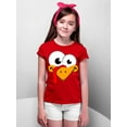 thumbnail image 3 of P&B Thanksgiving Silly Turkey Face Youth T-shirt, Youth L, Red, 3 of 5