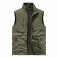 thumbnail image 2 of Kakii Men's Lightweight Softshell Vest Outerwear Windproof Fleece Lined Zip Up Sleeveless Jacket for Golf Running Hiking, 2 of 6